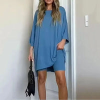 Breezy Lounge Duo – Oversized Shirt & Shorts Set for Ultimate Comfort!