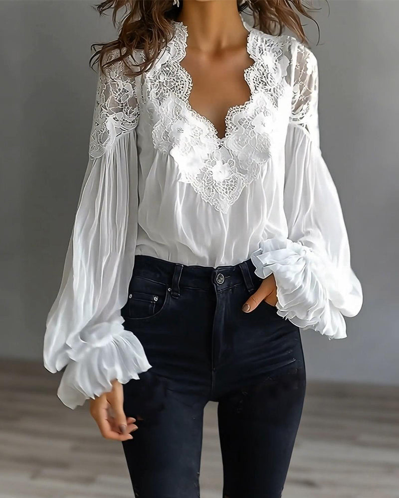 Ilvara - Elegant Lace Blouse for Women