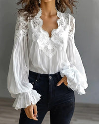 Ilvara - Elegant Lace Blouse for Women