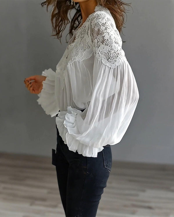 Ilvara - Elegant Lace Blouse for Women